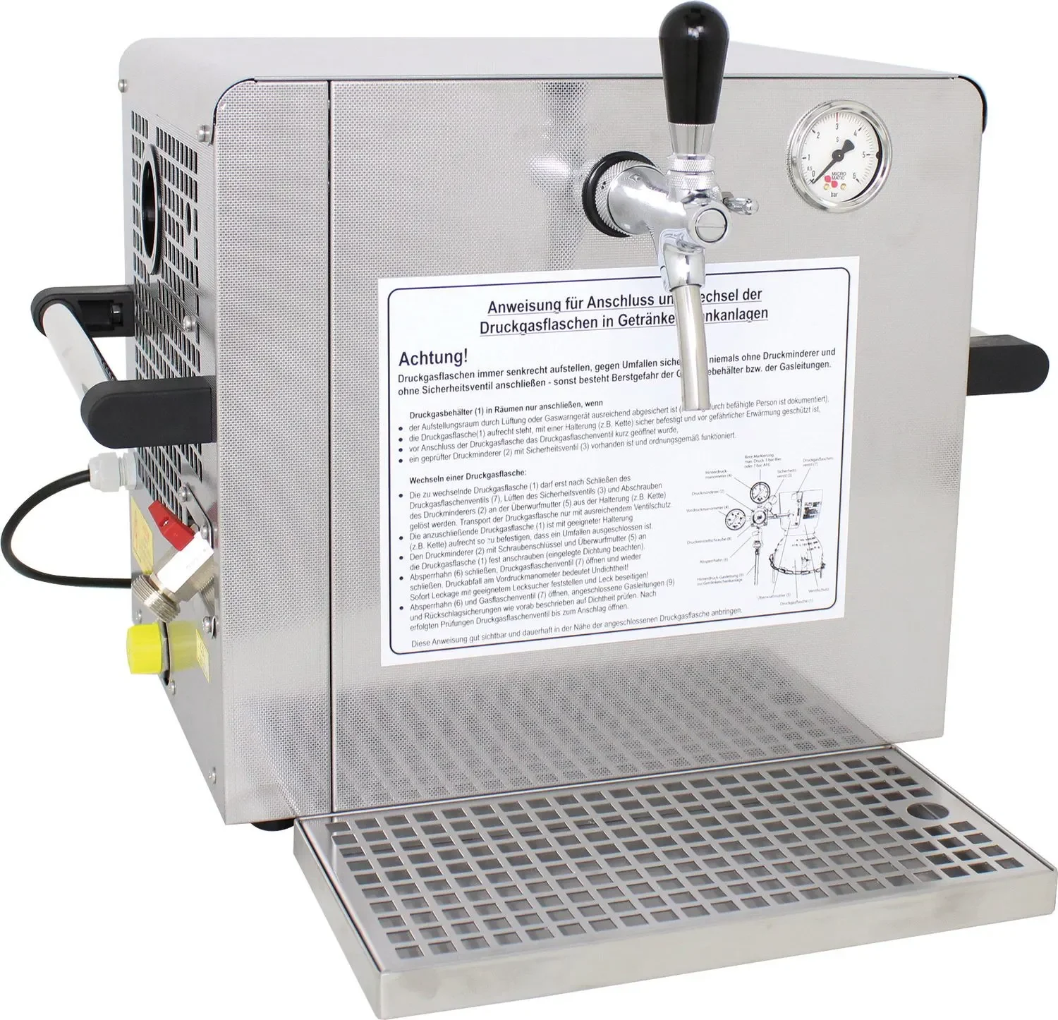 Zapfanlage, Bierzapfanlage - Trockenkühlgerät, 53 Liter/h, 1-leitig