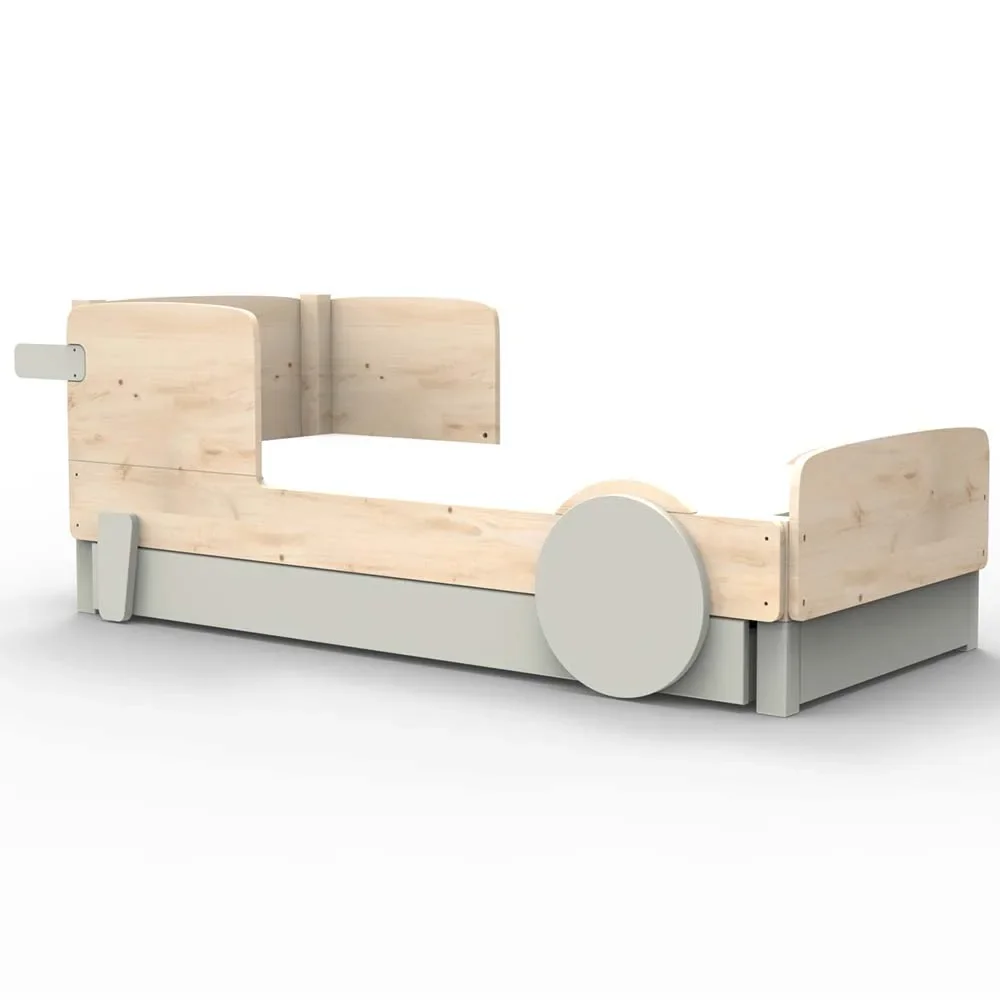 Mathy by Bols Einzelbett "Discovery" mit Bettschublade, Farbe Elemente: pearl grey