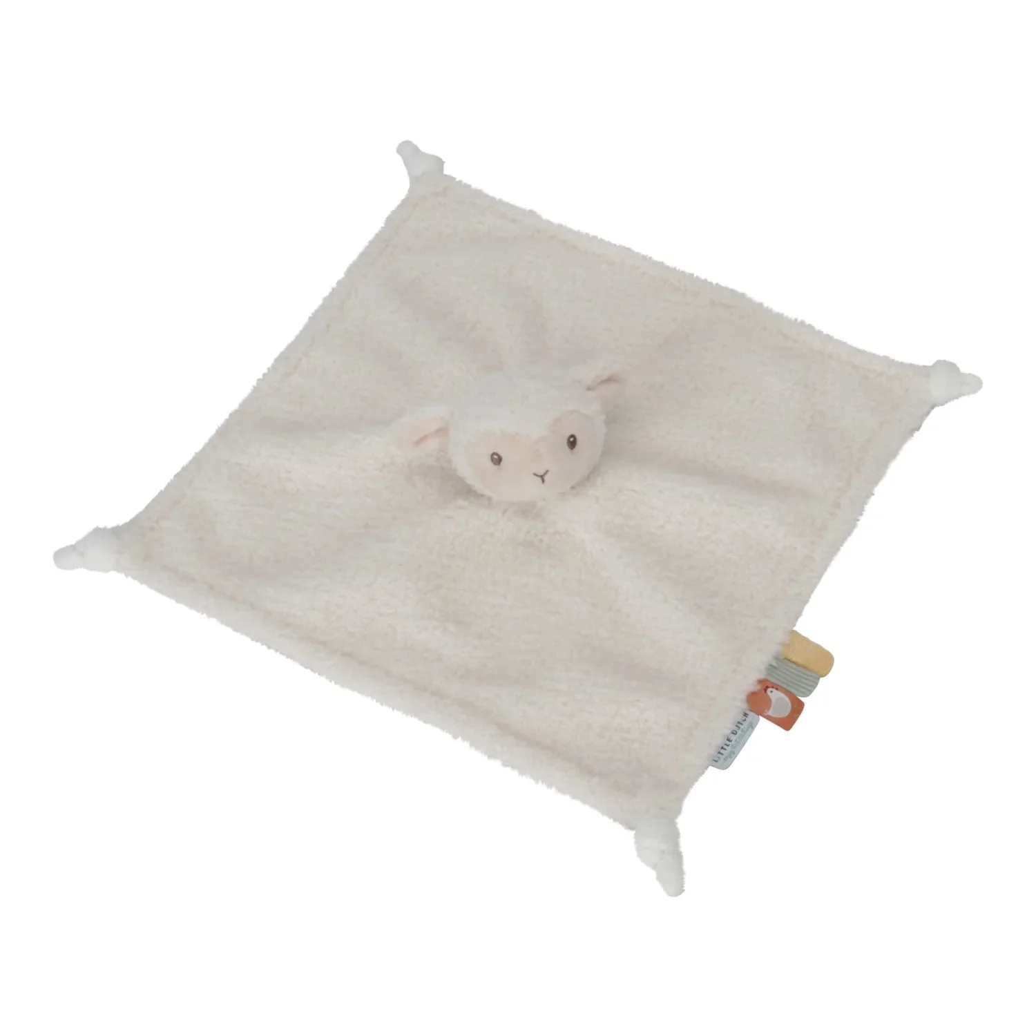 Little Dutch Schnuffeltuch, Schmusetuch, Kuscheltuch - Schaf, Little Farm, 31x31x6