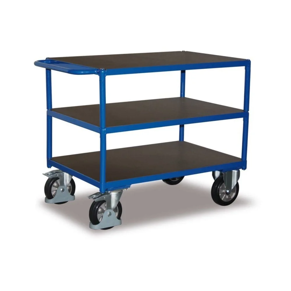 Schwerlast Tischwagen 1000 kg, 3 Ladeflächen, Werkstattwagen