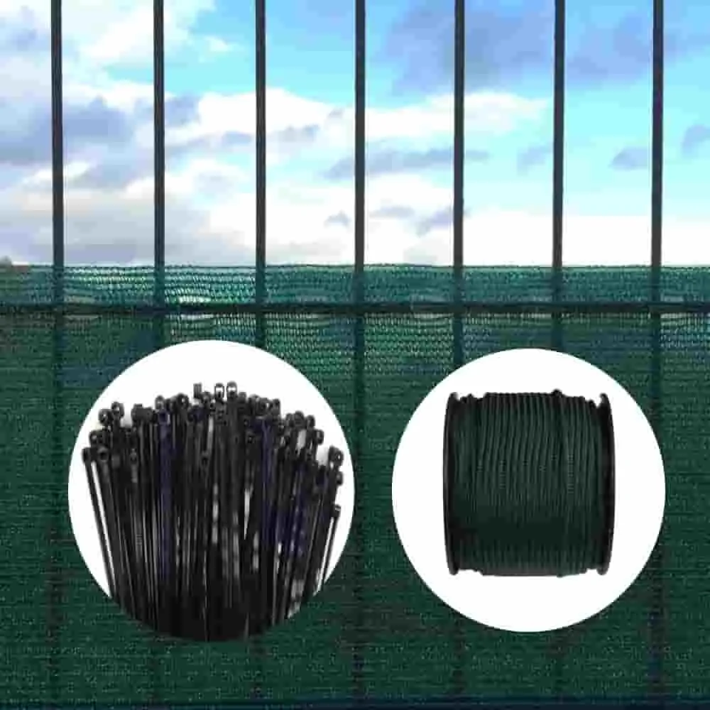 Sichtschutznetz, Windschutznetz, Garten, 1,5x10m, grün, inkl. Befestigung