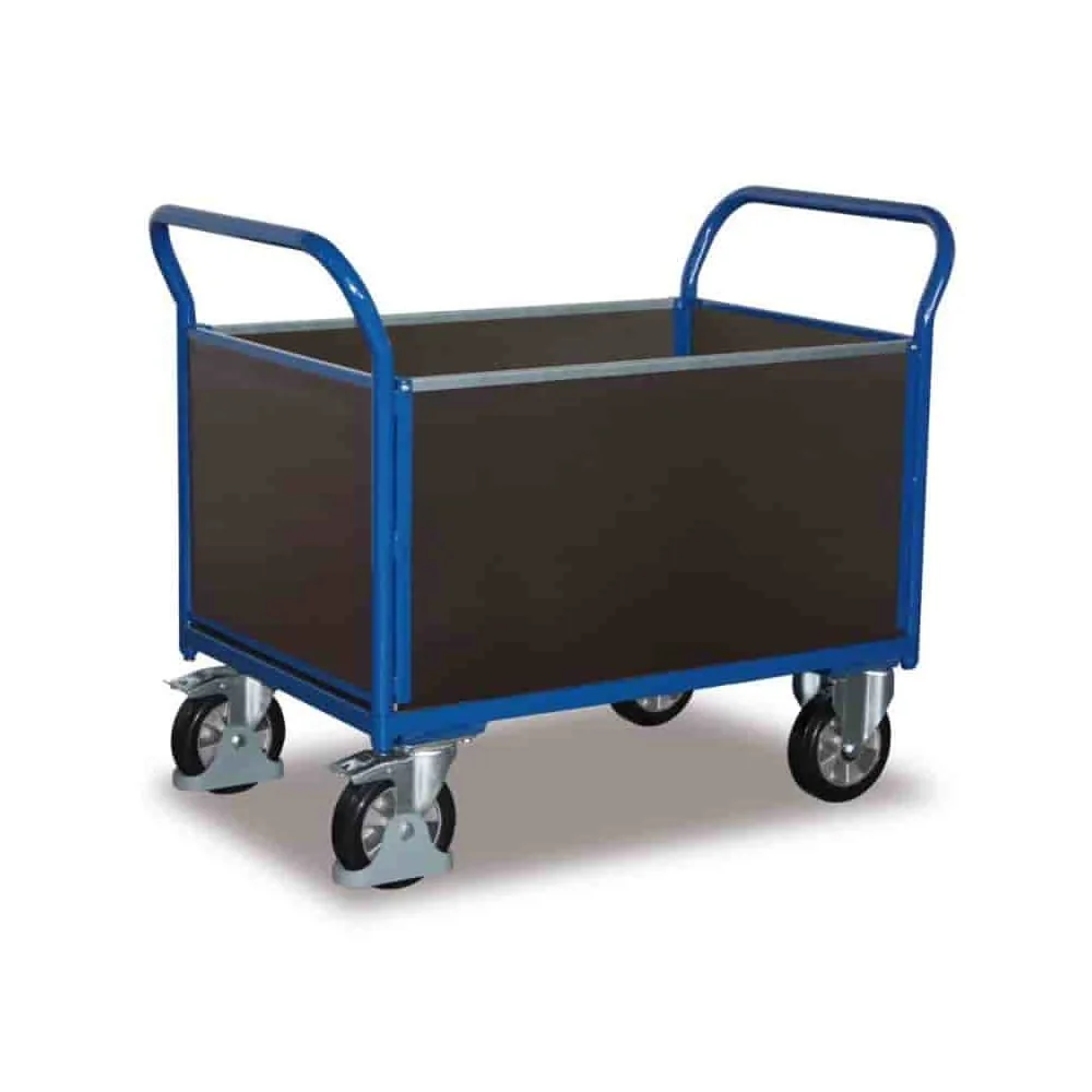 Transportwagen 1000 kg, Vierwandwagen, Werkstattwagen, EasySTOP