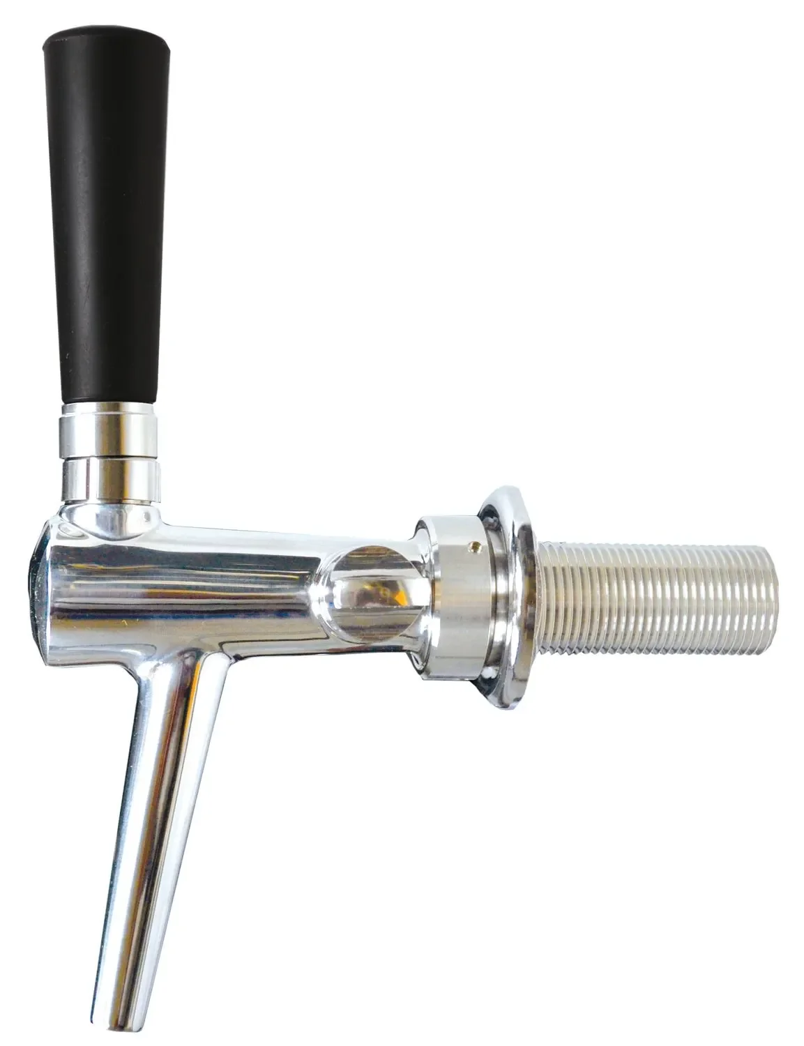 Zapfhahn, Kompensatorhahn, Bierzapfhahn, Schankhahn - C-TAP, Chromnickelstahl, Perfekte Schaumqualität & Langlebigkeit, Gewindelänge: 35 mm
