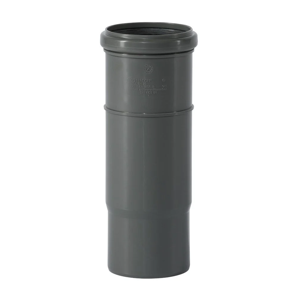 HT Rohr 75, Langmuffe DN75, Abwasserrohr, Schallschutz