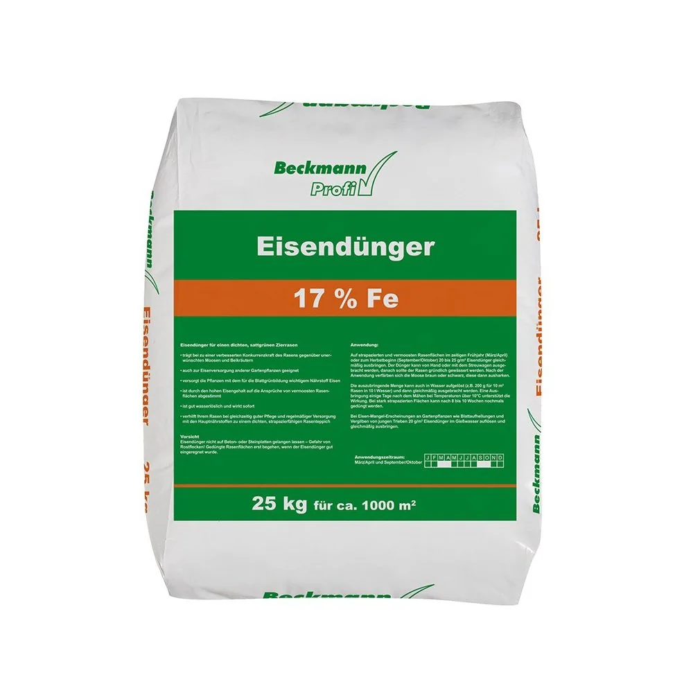 25 kg Eisendünger 17% Eisen Sulfat f. ca. 1000m²