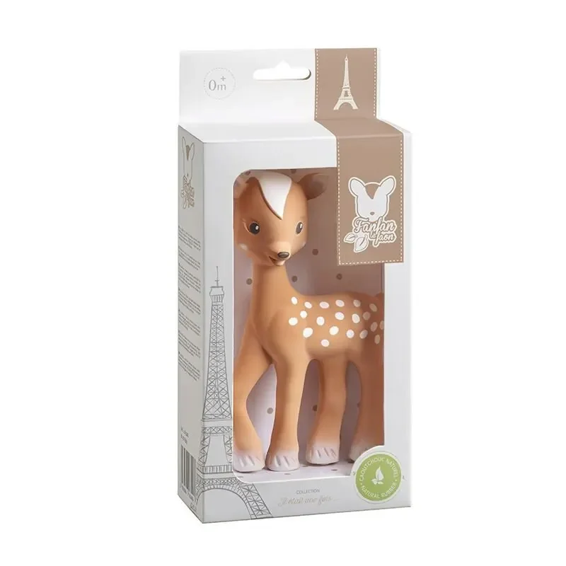Sophie la girafe Beißring, Ringrassel - Fanfan das Kleine Rehkitz, Naturkautschuk