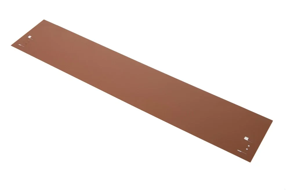 Rasenkanten Metall Höhe 13.5-18.5 cm Länge 120 cm  | Beeteinfassung | Beetumrandung | Beetbegrenzungen, Farbe: Braun; Größe: 10 Stück 13.5cm