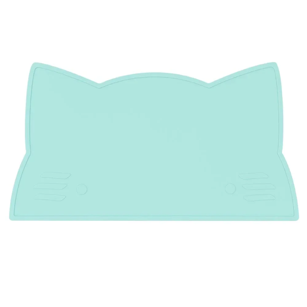 We Might Be Tiny Kinder Tischset Silikon Katze mint