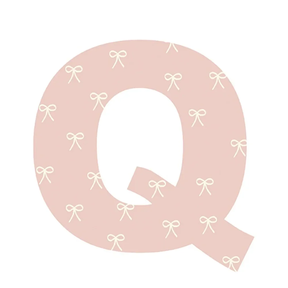 Lilipinso Sticker Buchstabe geblümt Q