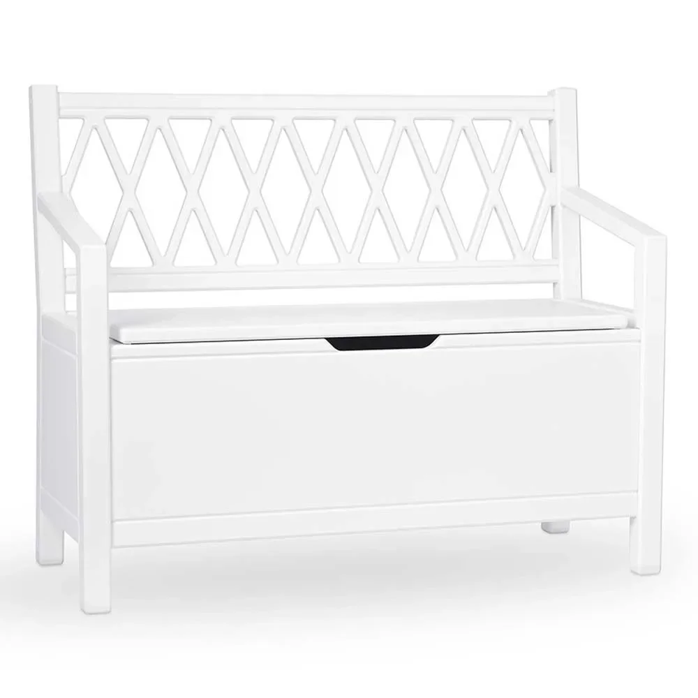 Cam Cam Kinderbank Aufbewahrung Harlequin weiss