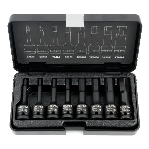 Innensechskant Nüsse 3/8 Zoll, Schlagschrauber Nuss Set, T20-T60, 8-teilig