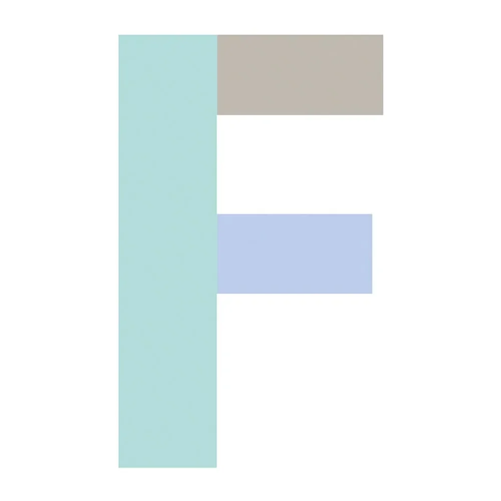 Lilipinso Wandsticker Happy Buchstabe F