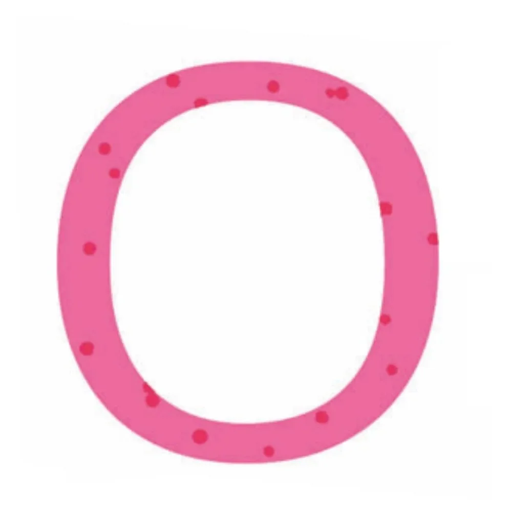 Lilipinso Sticker rosa Buchstabe o