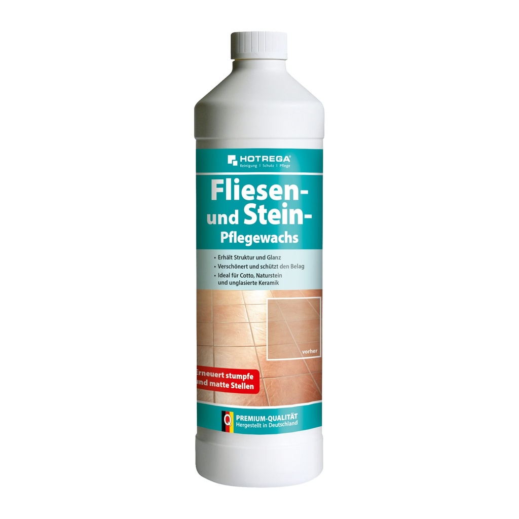 HOTREGA Fliesen und Stein Pflegewachs 1 Liter Konzentrat