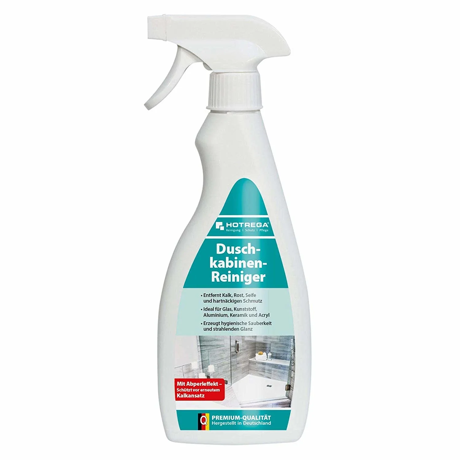 HOTREGA Duschkabinen Reiniger 500 ml Flachsprühflasche