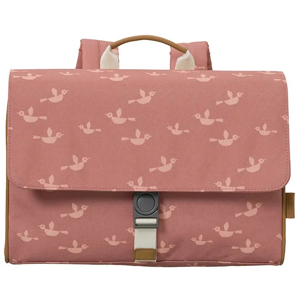 Fresk Schulranzen Vögel pink