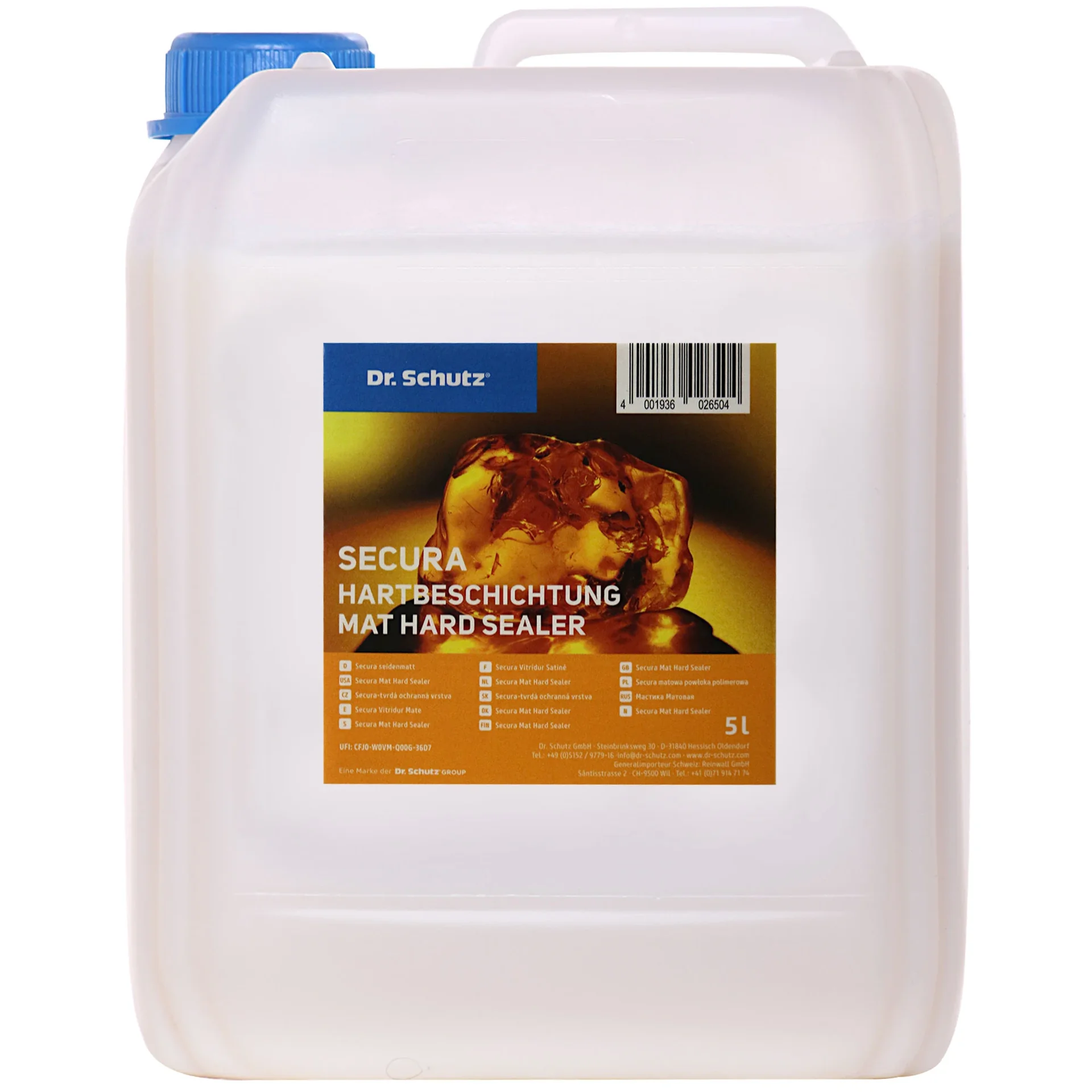 DR. SCHUTZ Secura Hartversiegelung seidenmatt 5 Liter für ca. 100 m²
