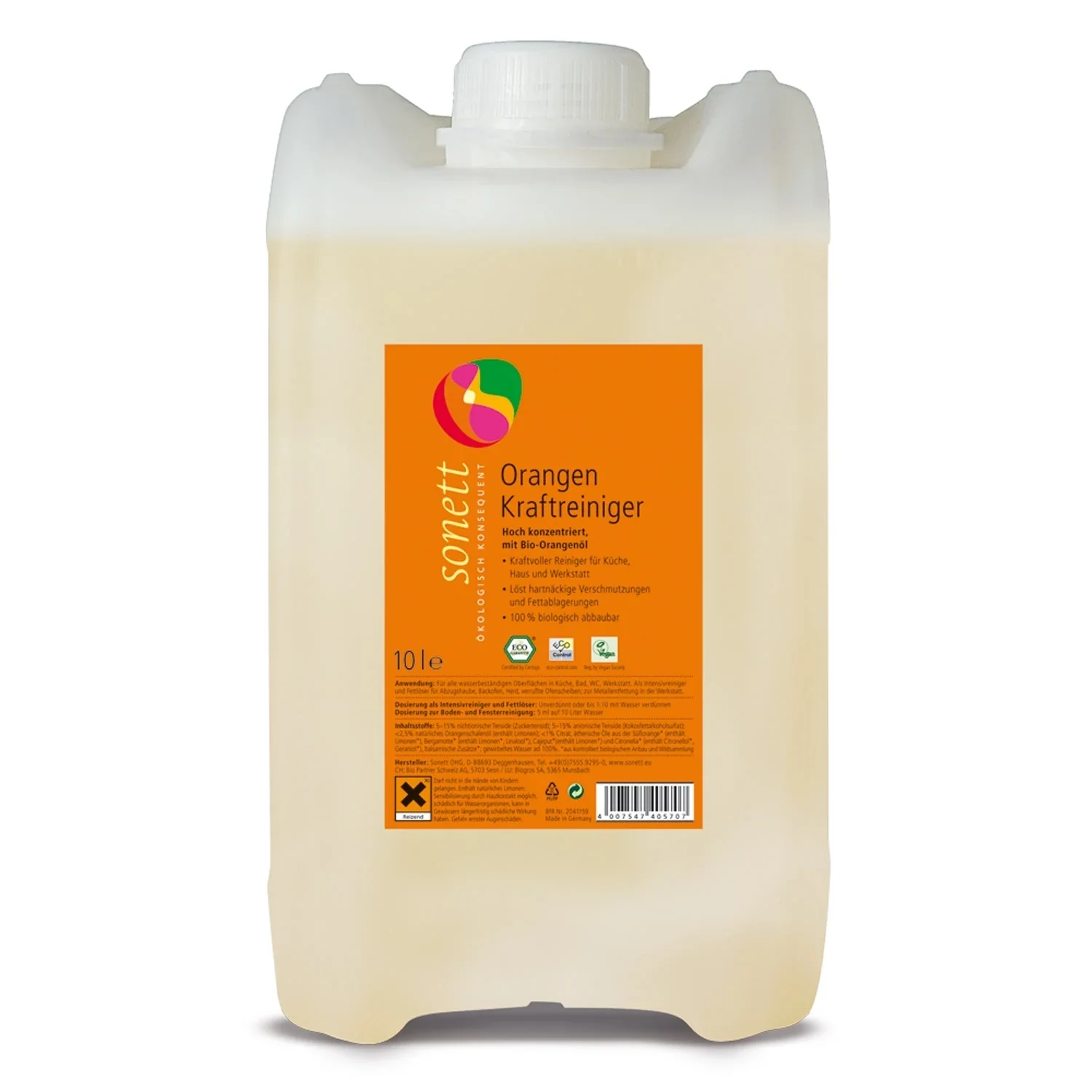 SONETT Orangen Kraftreiniger 10 Liter