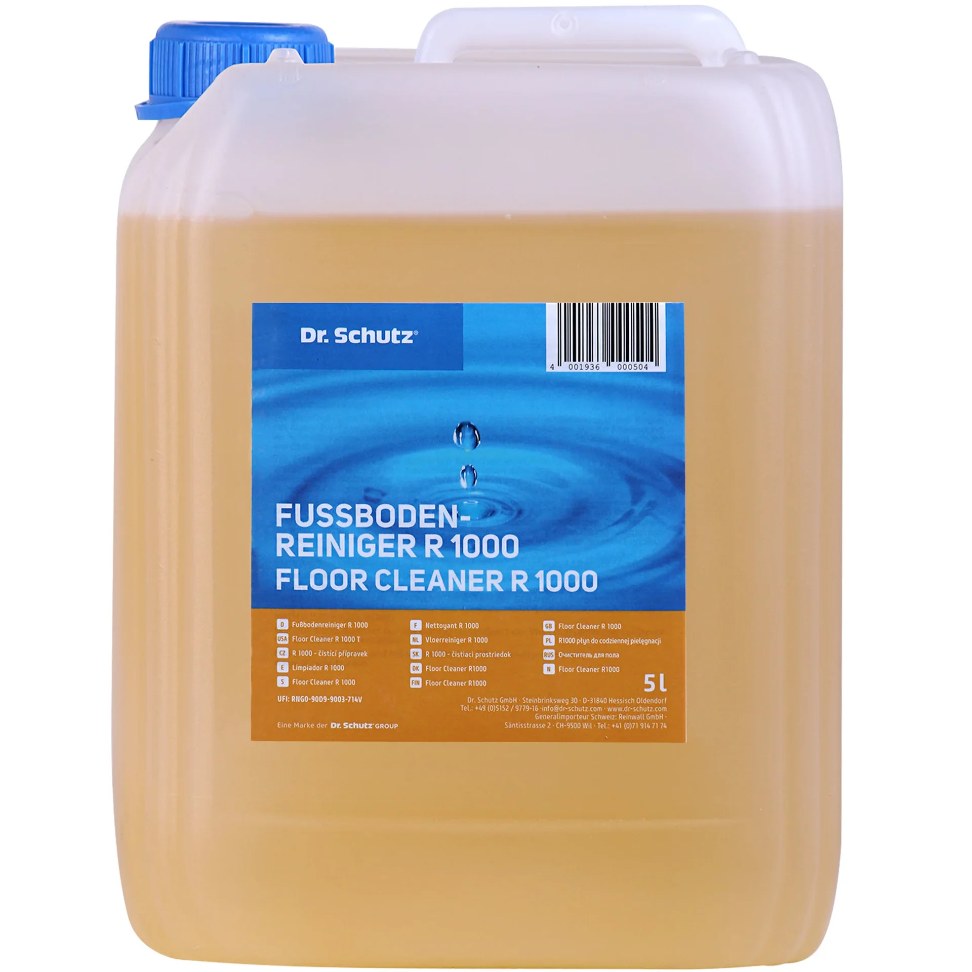 DR. SCHUTZ Fußbodenreiniger R 1000 5 Liter Wischpflege für 5000m²