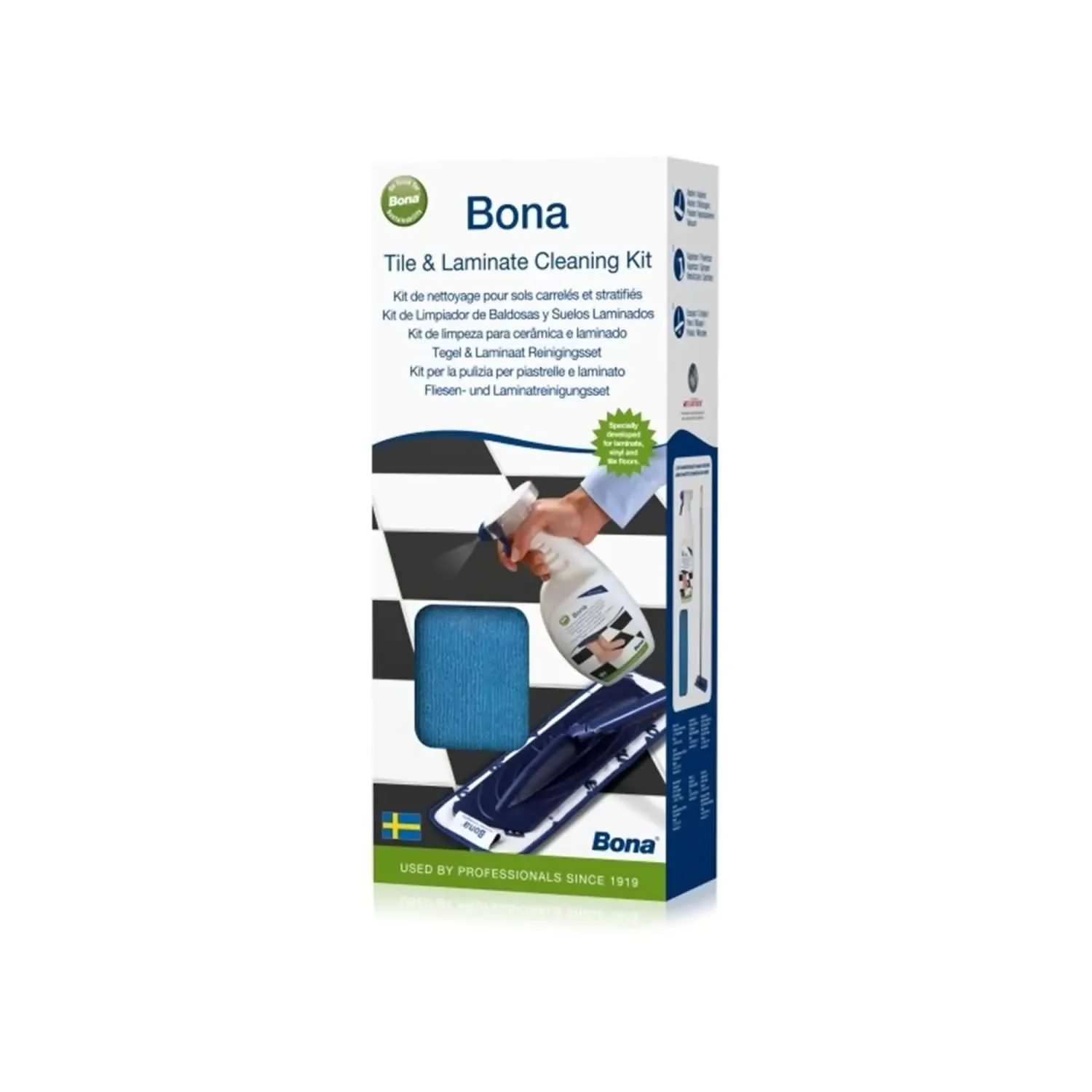 BONA Reinigungsset Fliesen + Laminat 4 teilig