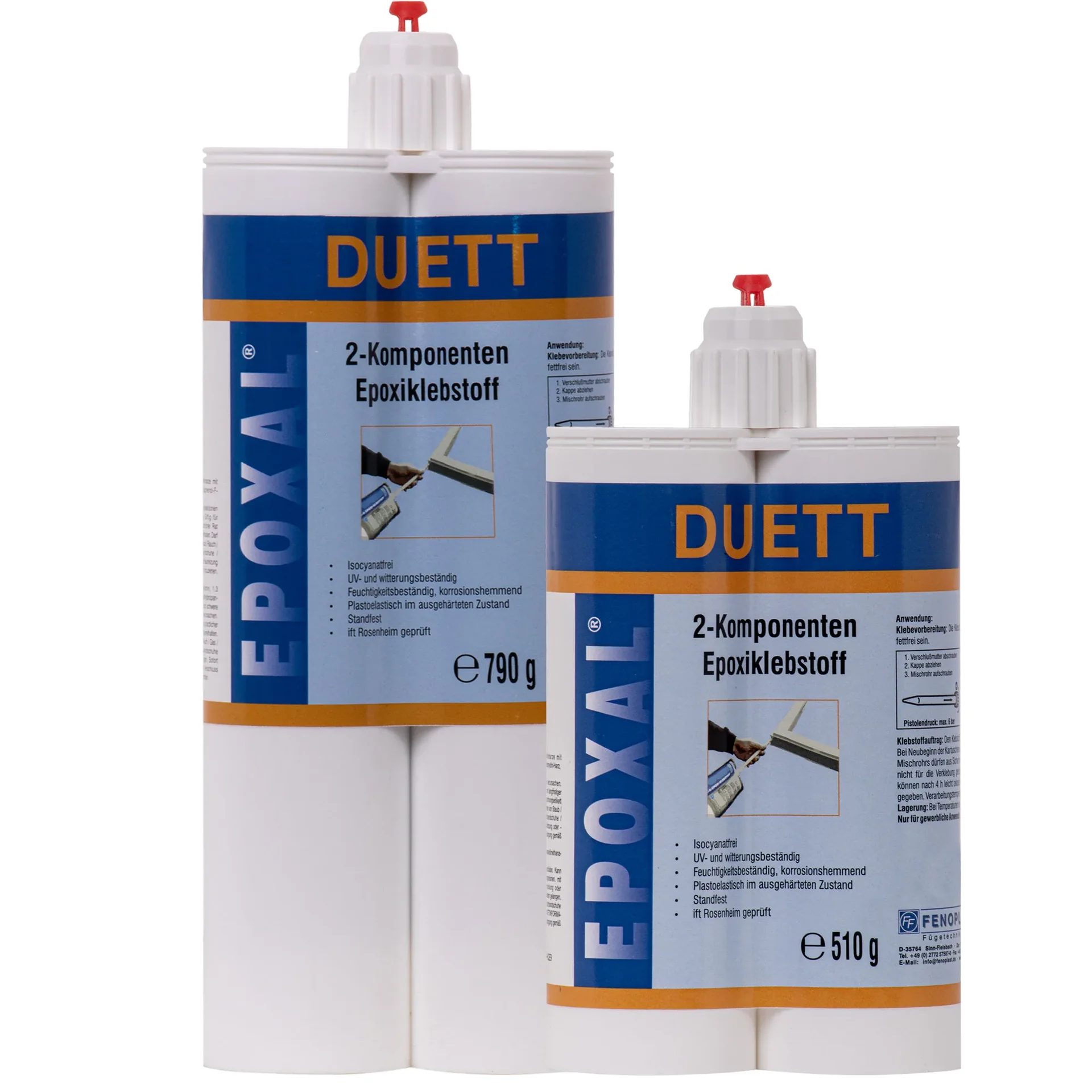 FENOPLAST Epoxal Duett 2-K EPOXID Klebstoff weiß in verschiedenen Größen