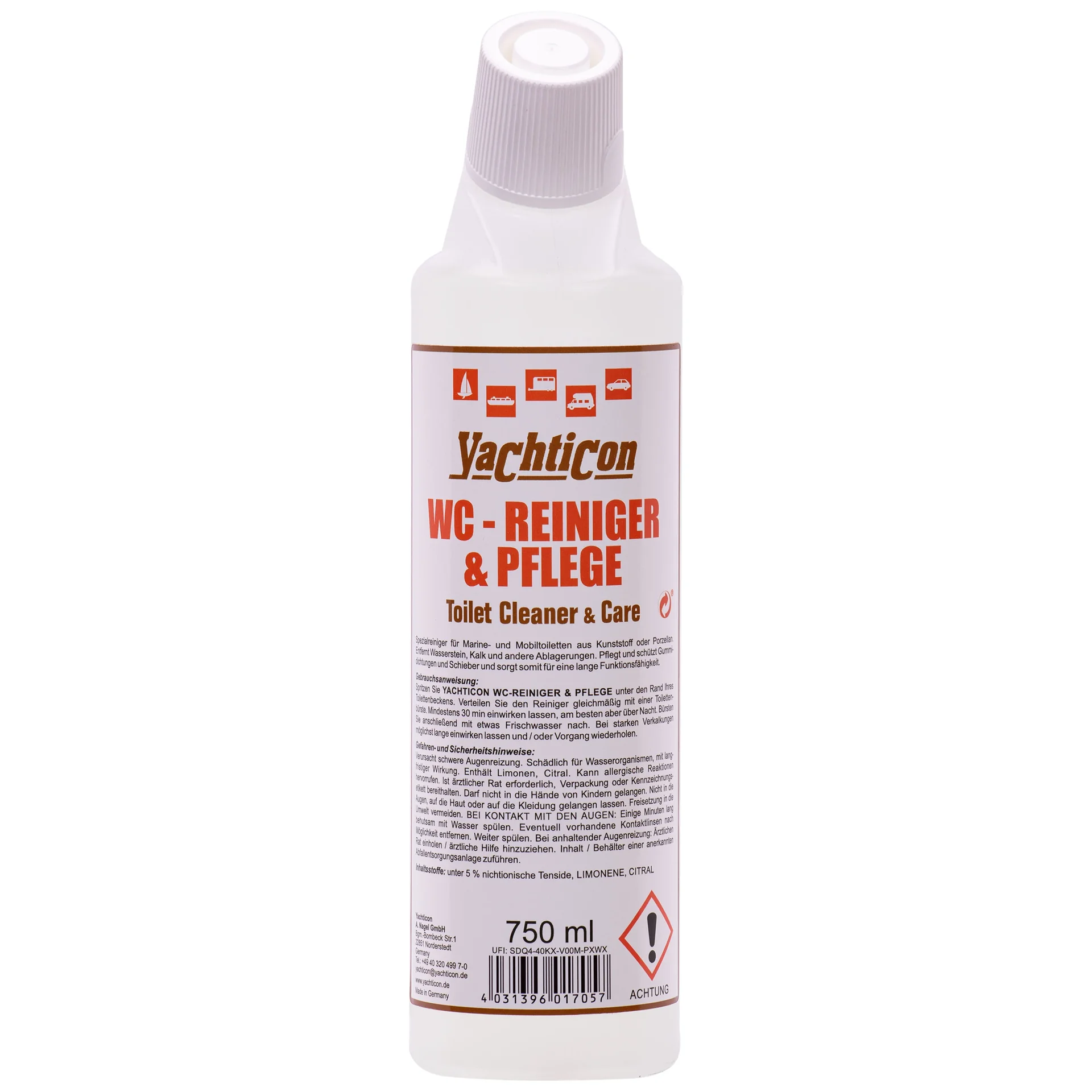 YACHTICON WC Reiniger & Pflege 750 ml
