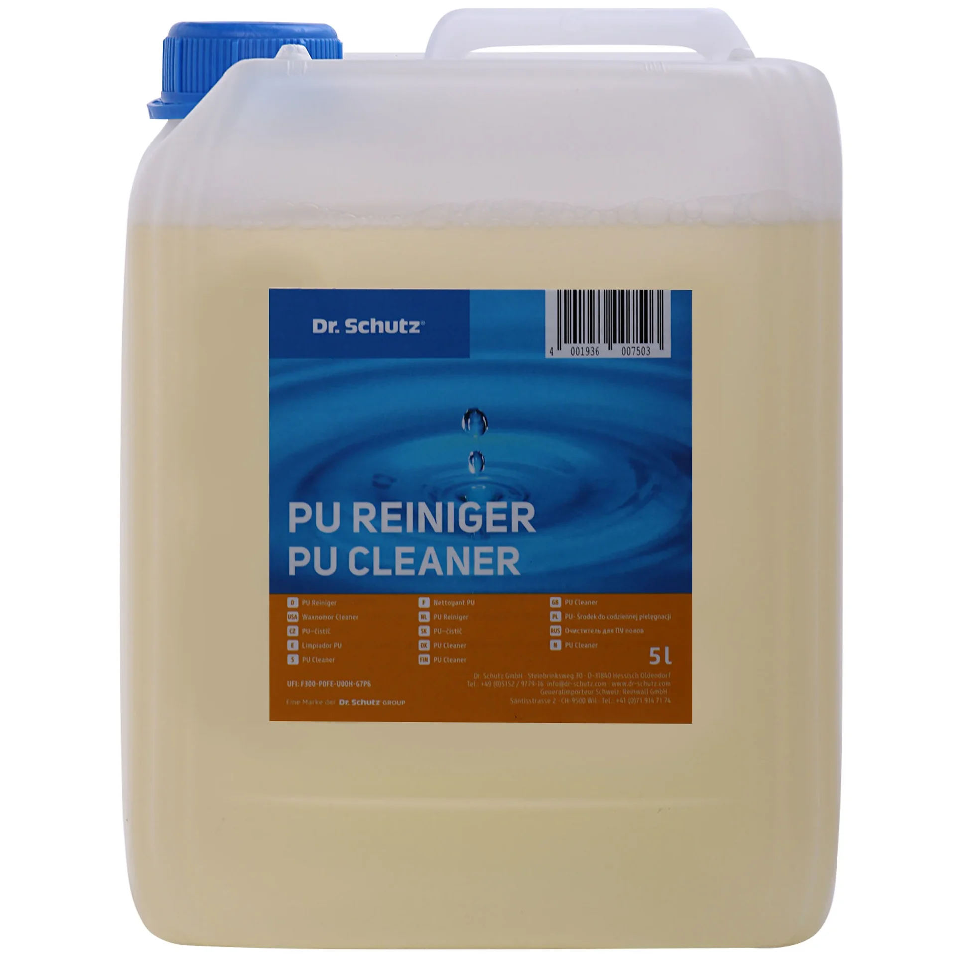 DR. SCHUTZ PU Reiniger 5 Liter für 5000m²
