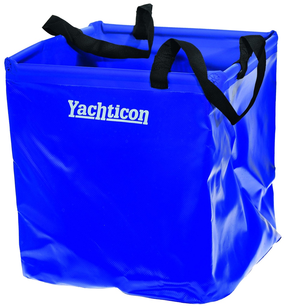 Faltschüssel extra tief 30 Liter aus Planengewebe, 33 x 33 x 33 cm, blau