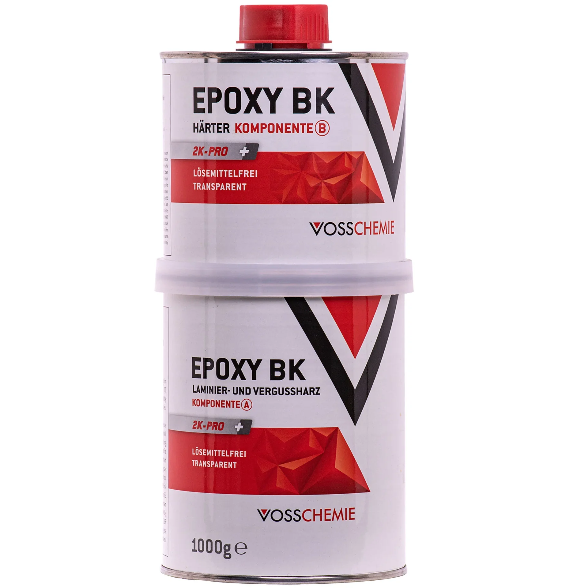VOSSCHEMIE Epoxy BK 2K-Pro+ 1000 g transparent lösemittelfrei