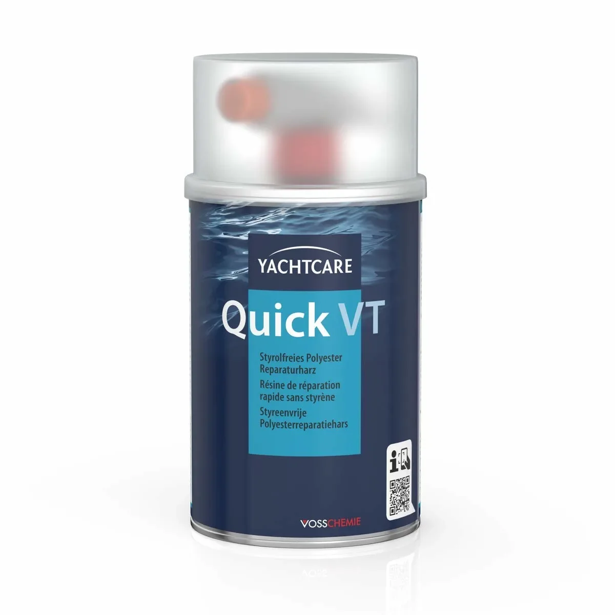 YACHTCARE Quick VT 1 kg Styrolfreies Polyester Reparaturharz incl. Härter