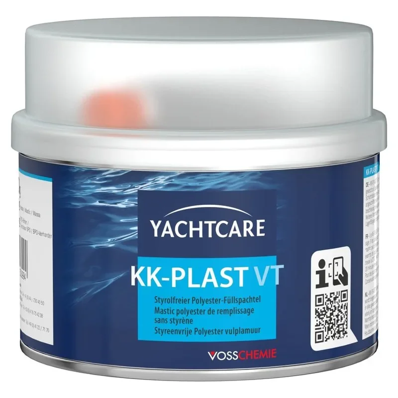 YACHTCARE KK-Plast VT Füllspachtel Polyesterspachtel grau 250 g