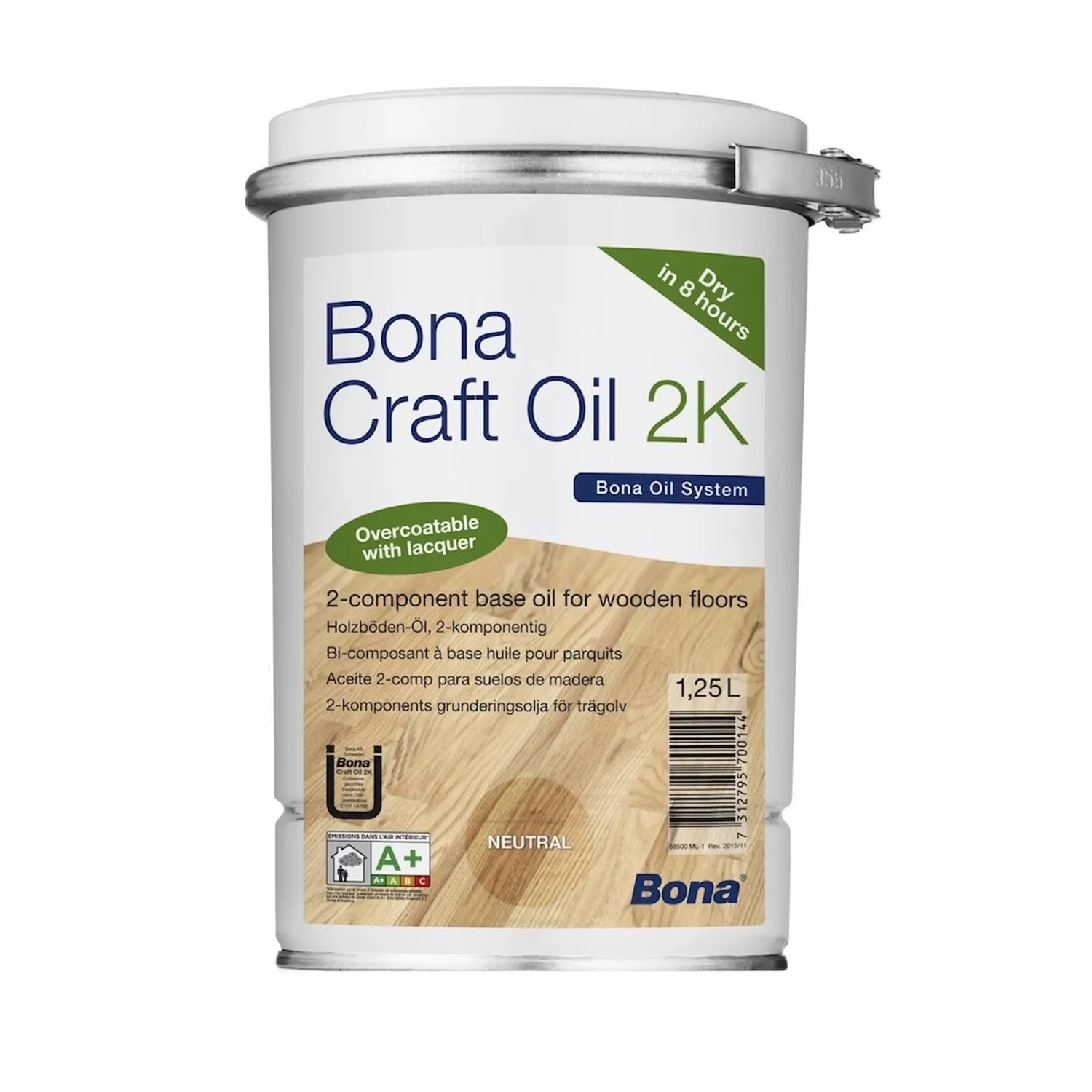 BONA Craft Oil 2K Umbra 1,25 Liter kastanienbraun