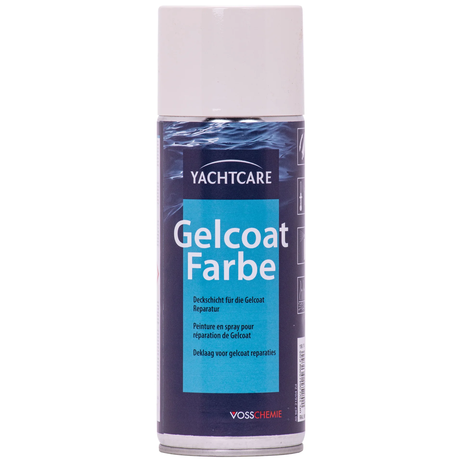 YACHTCARE Gelcoat Farbe RAL 9001 cremeweiß 400 ml Aerosolspraydose