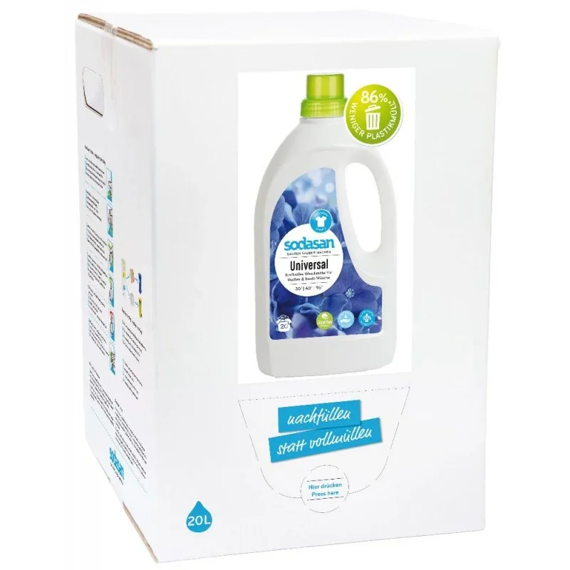 SODASAN Universal Waschmittel Limette 20 Liter Bag in Box