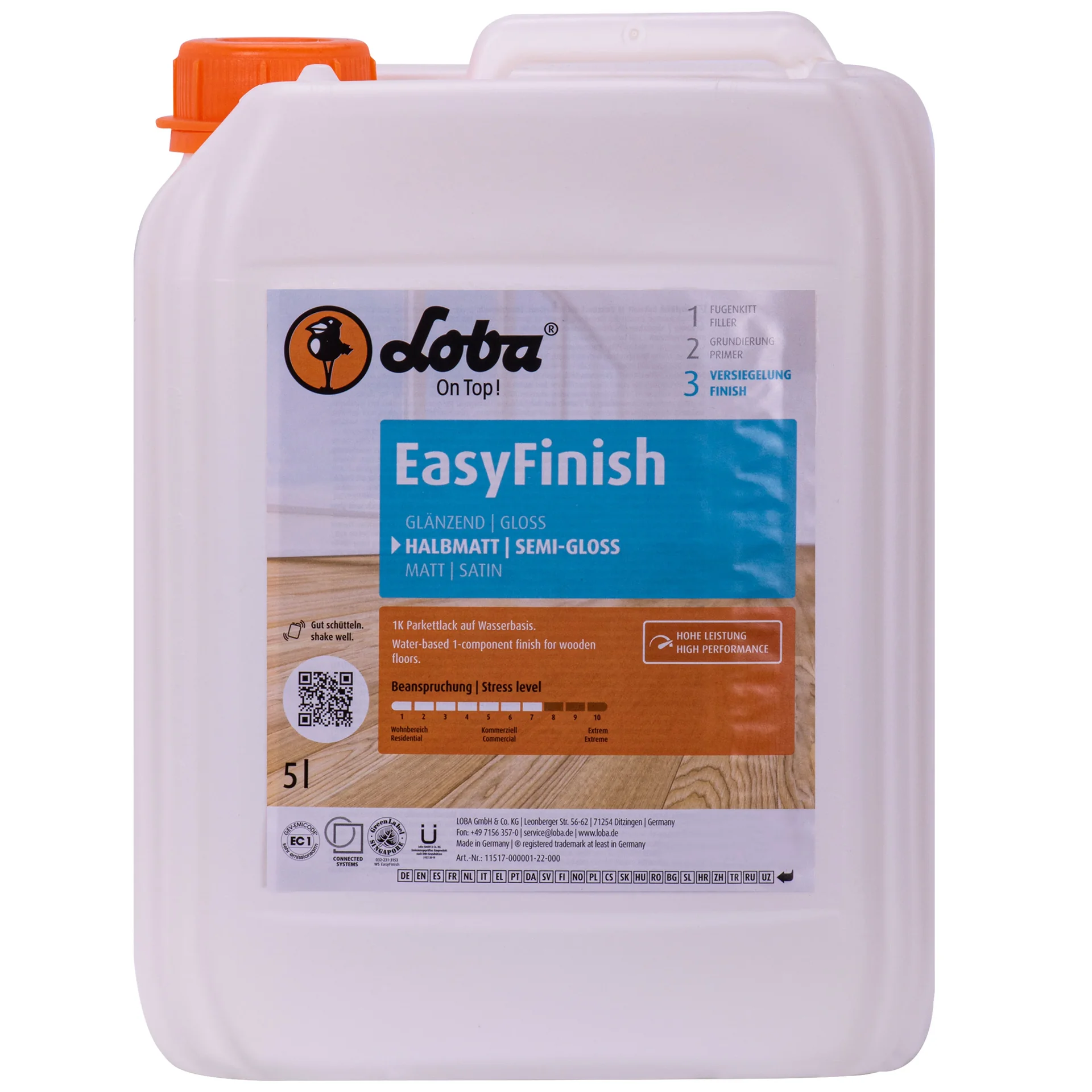 LOBA EasyFinish 5 Liter halbmatt