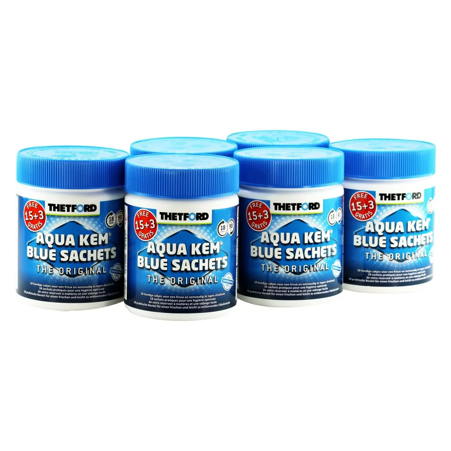 THETFORD Aqua Kem Blue Sachets 6 Dosen á 18 Beutel A
