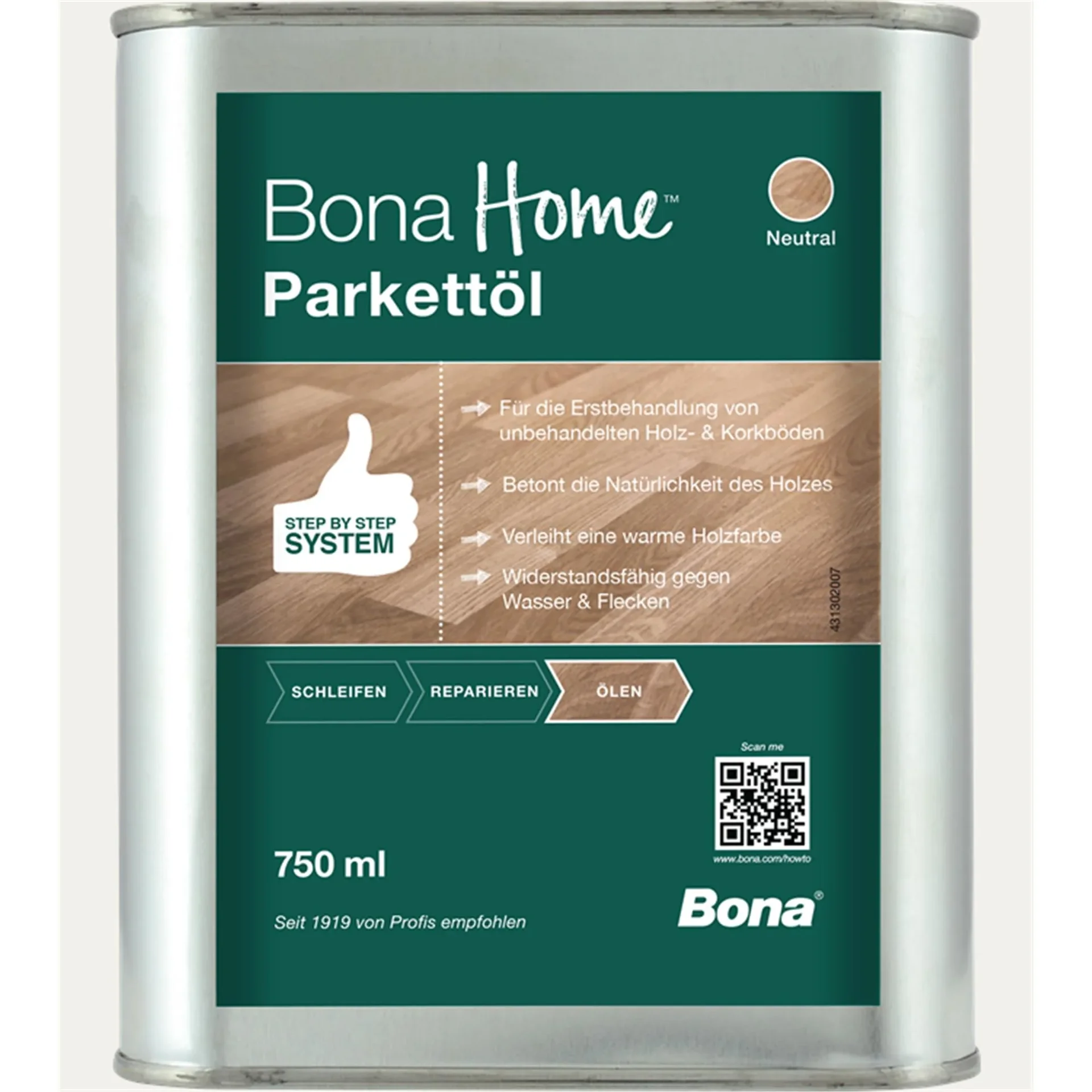 BONA Home Parkettöl 750 ml neutral