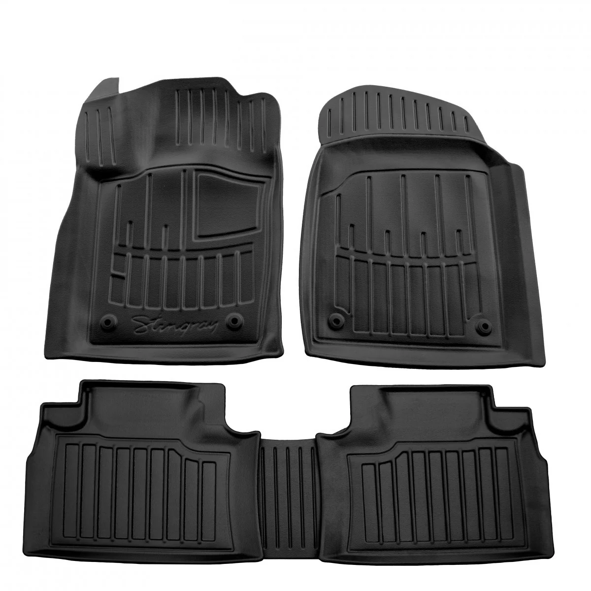Fußmatten Auto, Gummimatten 3D für JEEP Grand Cherokee (WK2) (2010-2021), passgenau, wetterfest