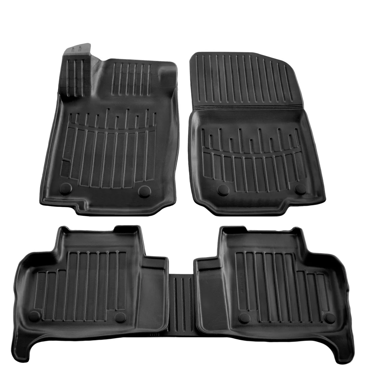 Fußmatten Auto, Gummimatten 3D für MERCEDES BENZ W166 GLE (2015-2018), passgenau, Polyurethan