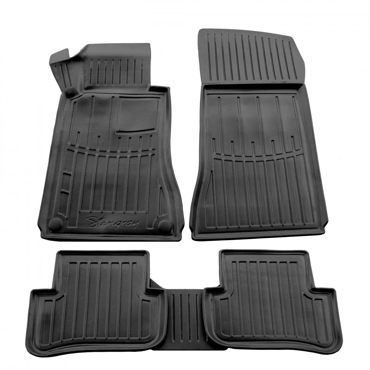 Gummimatten Auto Set für Mercedes-Benz W202 C (1993-2001), 3D, passgenau, wetterfest, hohe Seiten