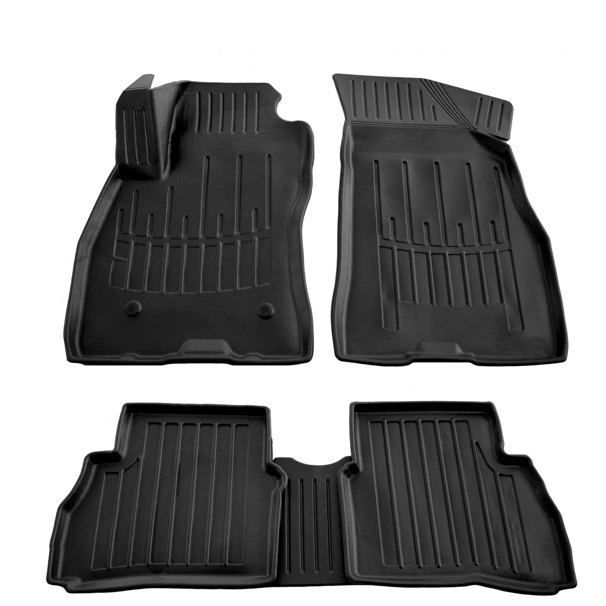 Gummifußmatten Auto für OPEL Combo D (2011-2018), 3D Passagier-Version, passgenau, Polyurethan