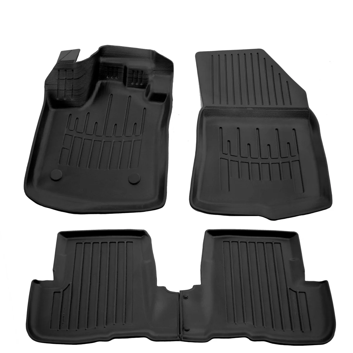 Gummifußmatten Auto 3D für Renault Lodgy (2012-2022), passgenau, rutschfest