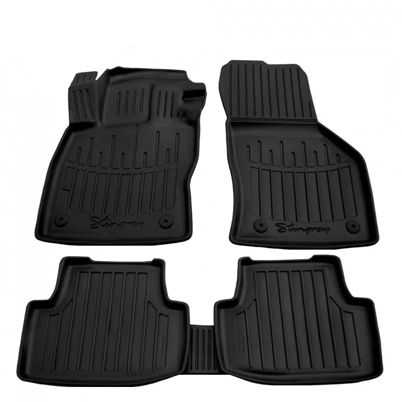 Fußmatten Auto Set 3D Gummimatten für VW Passat B8 (2014-2024), passgenau, rutschfest, erhöhter Rand