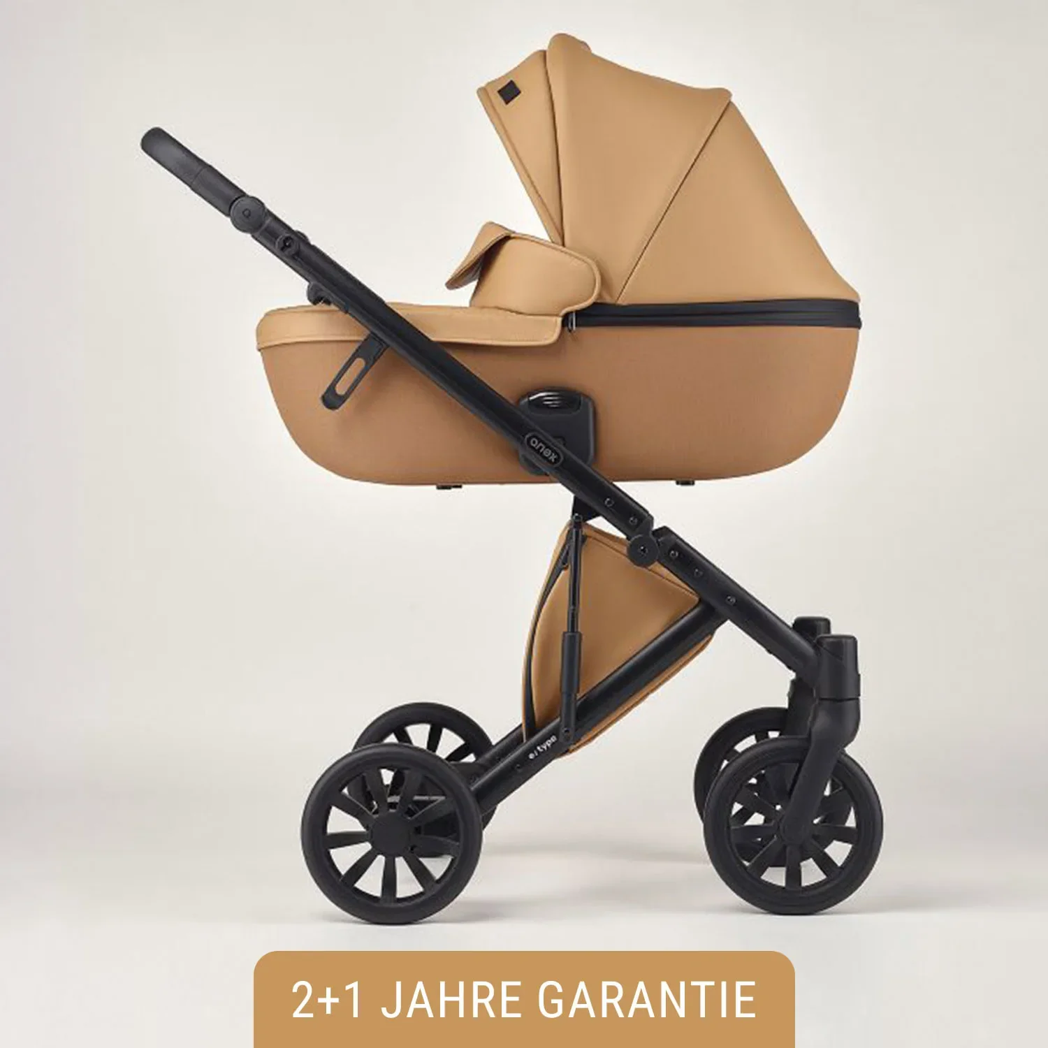 Anex Kinderwagen - e/type 3in1, Farbe Kinderwagen: Caramel