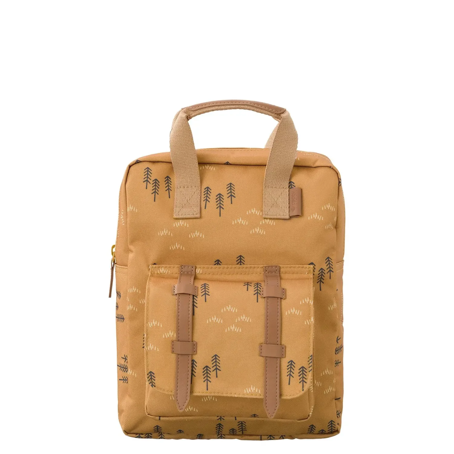 Fresk Kleiner Rücksack, 27x22x8 cm, Farbe: Waldfichte gelb