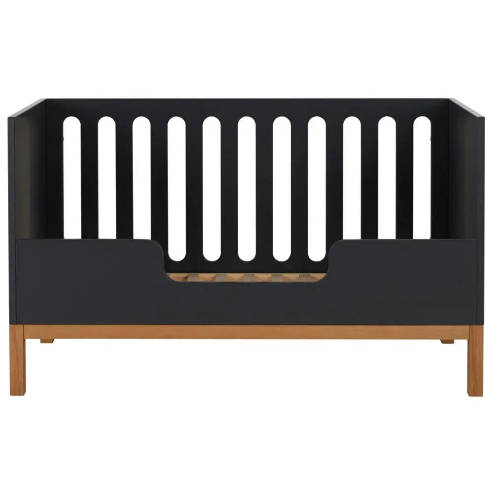 Quax Indigo Umbauseite Babybett / Juniorbett  schwarz