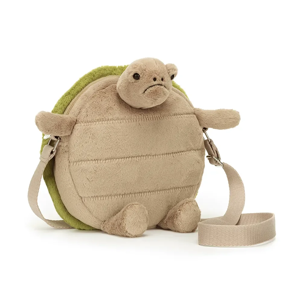 Kinderrucksack Timmy Schildkröte, Plüschtier Rucksack für Kleinkinder, Kindergarten Tasche