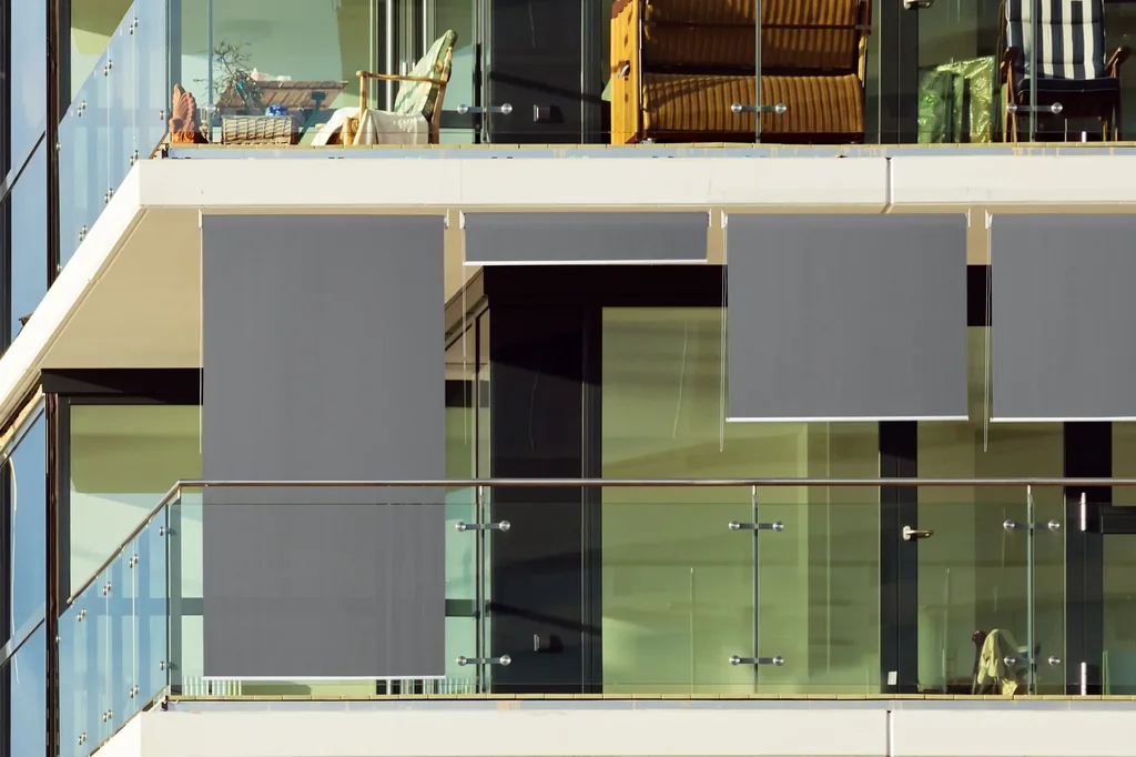 Sonnenrollo HDPE grau 140 x 240cm