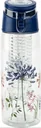 Trinkflasche mit Fruchteinsatz (Farbe: blau)
