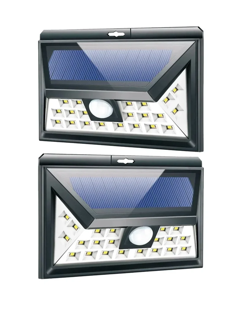 Solarlampe mit Bewegungsmelder, 2er-Set